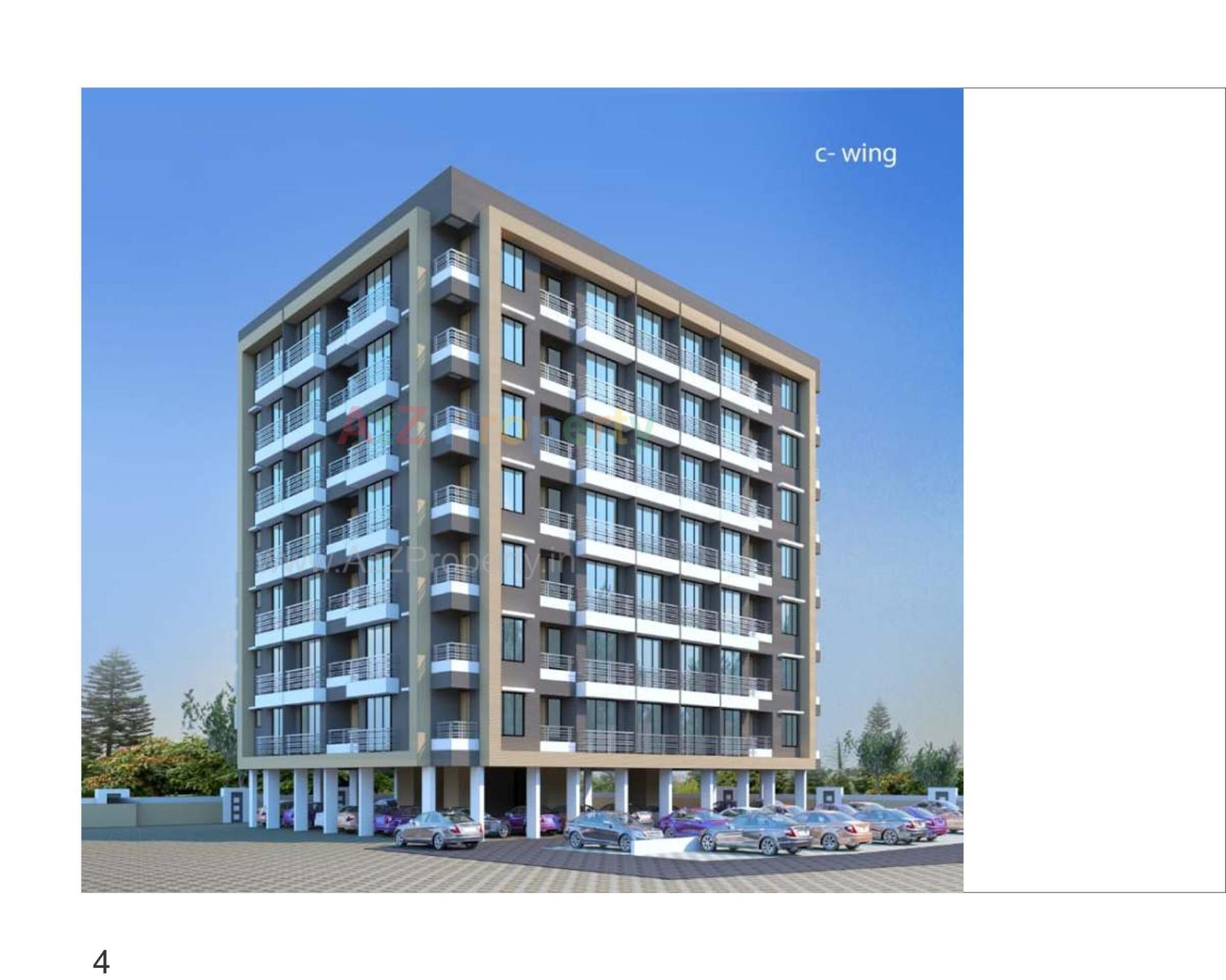 3D Elevation of real estate project Shiv Hari Green City located at Chala, Valsad, Gujarat