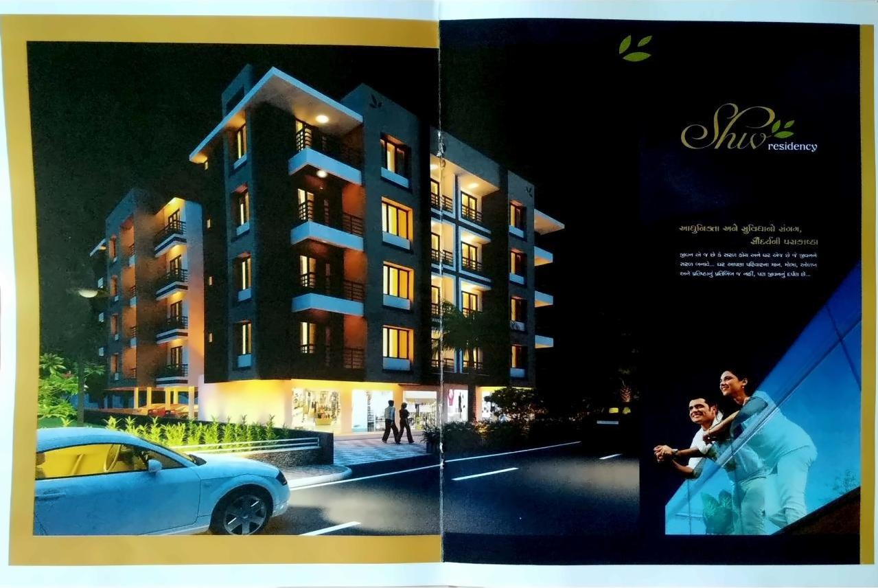 3D Elevation of real estate project Shiv Residency located at Abrama, Valsad, Gujarat