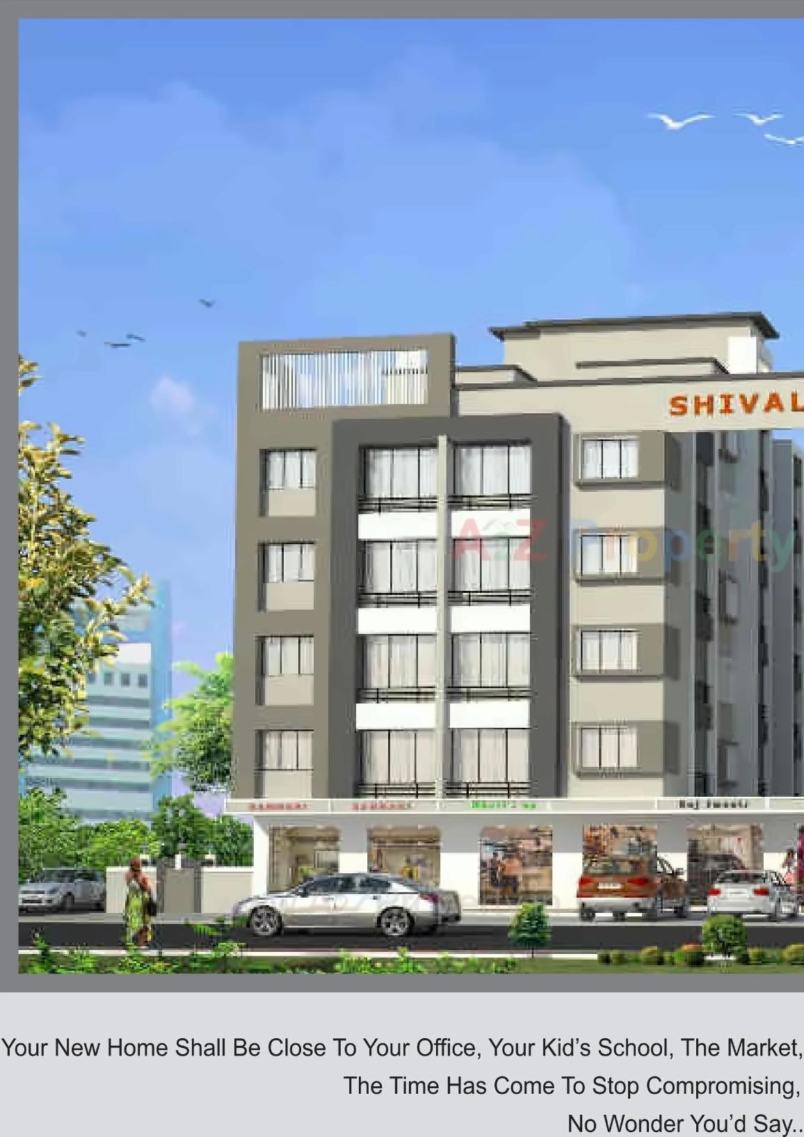3D Elevation of real estate project Shivalika located at Chala, Valsad, Gujarat