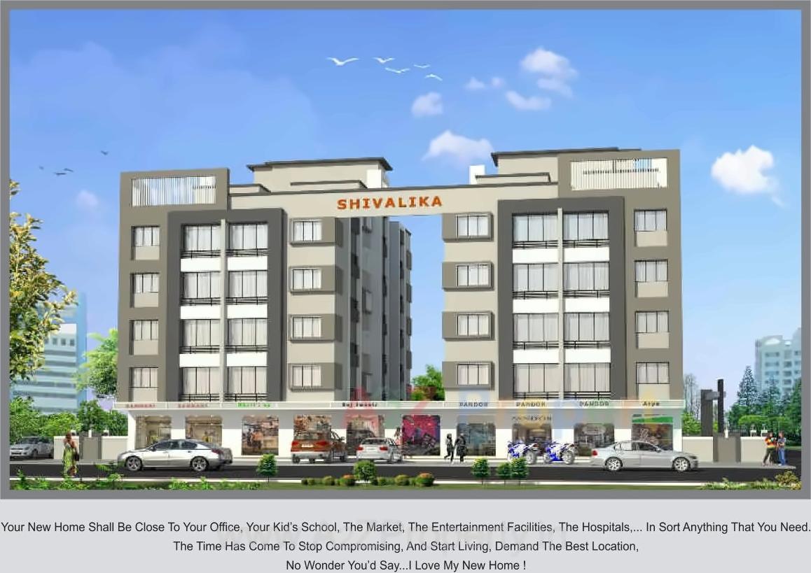 3D Elevation of real estate project Shivalika located at Chala, Valsad, Gujarat