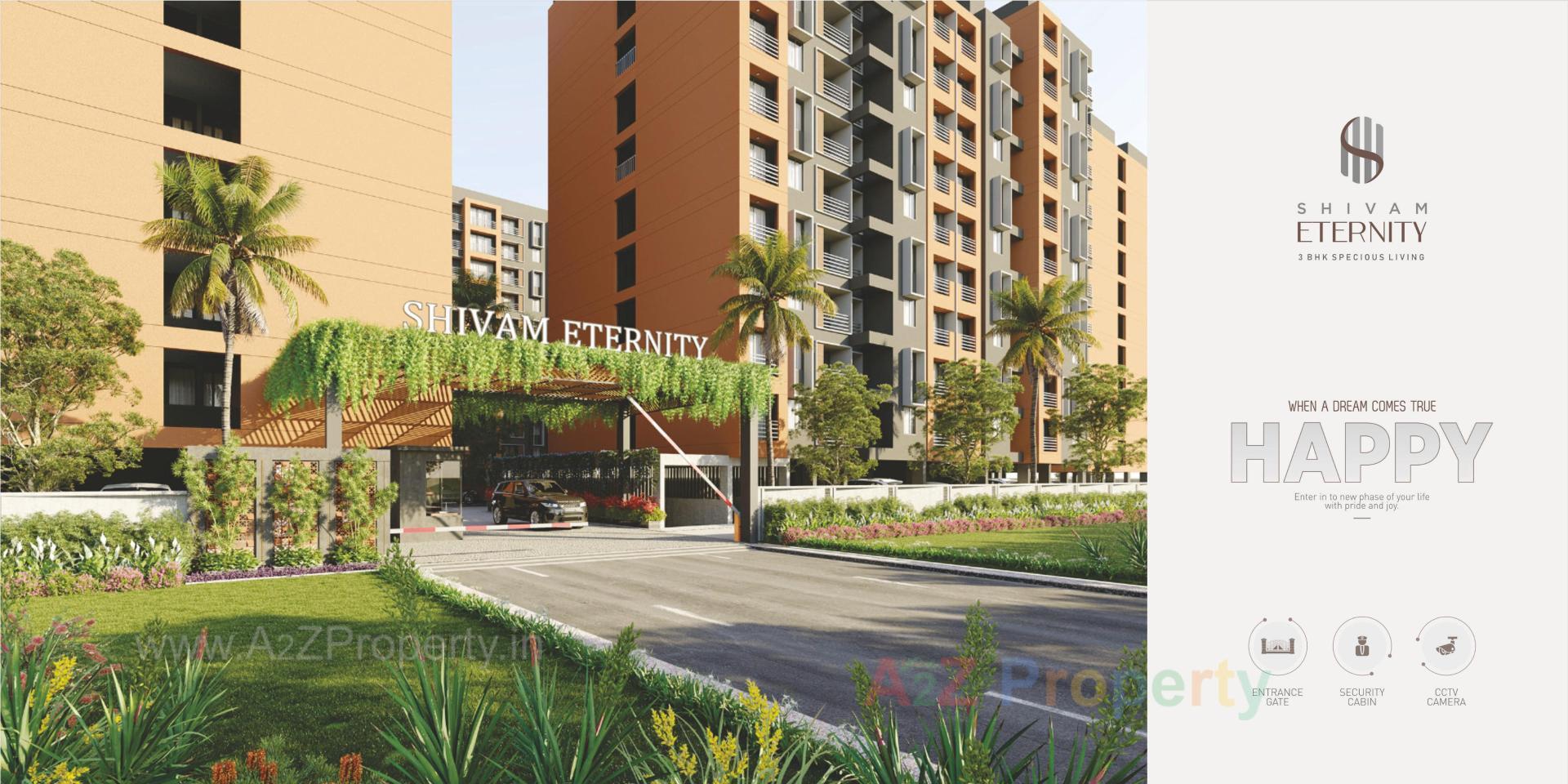 3D Elevation of real estate project Shivam Eternity located at Chala, Valsad, Gujarat