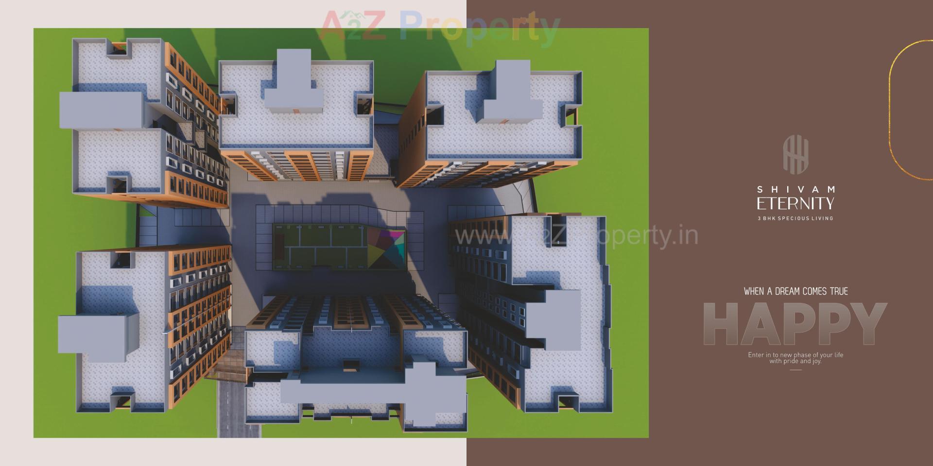 Layout of real estate project Shivam Eternity located at Chala, Valsad, Gujarat