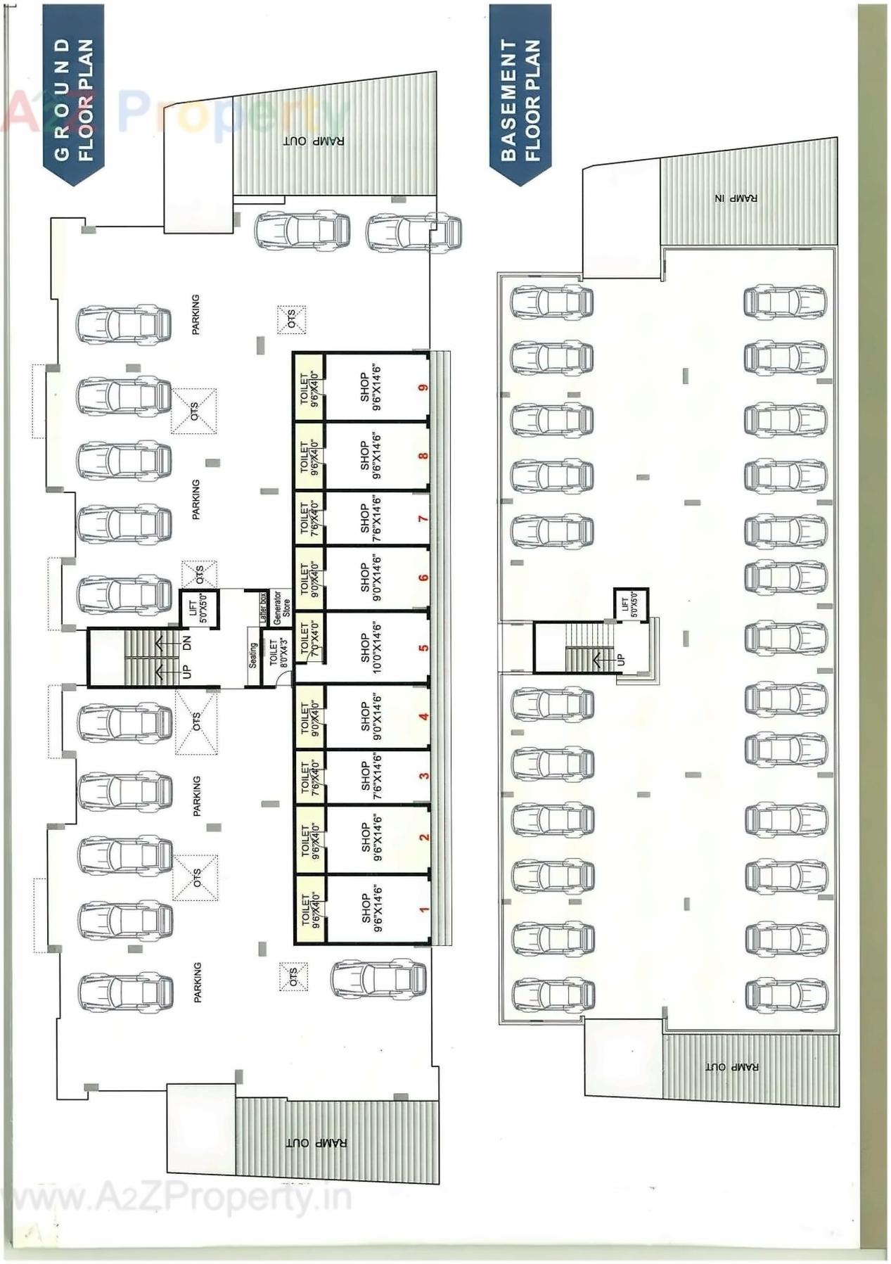Layout of real estate project Shree Balakrishna Residency located at Pardi, Valsad, Gujarat