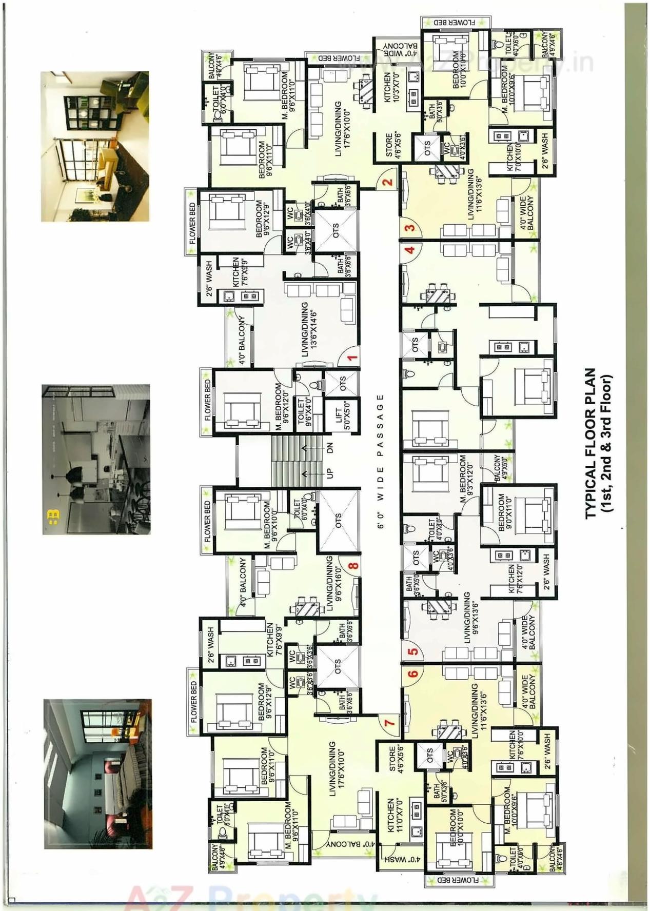 Layout of real estate project Shree Balakrishna Residency located at Pardi, Valsad, Gujarat