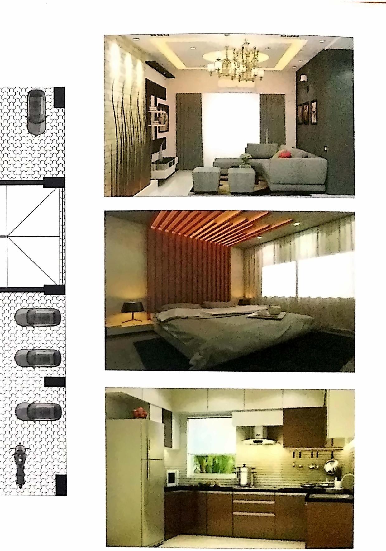 3D Elevation of real estate project Shree Chamunda Apartment located at Chala, Valsad, Gujarat