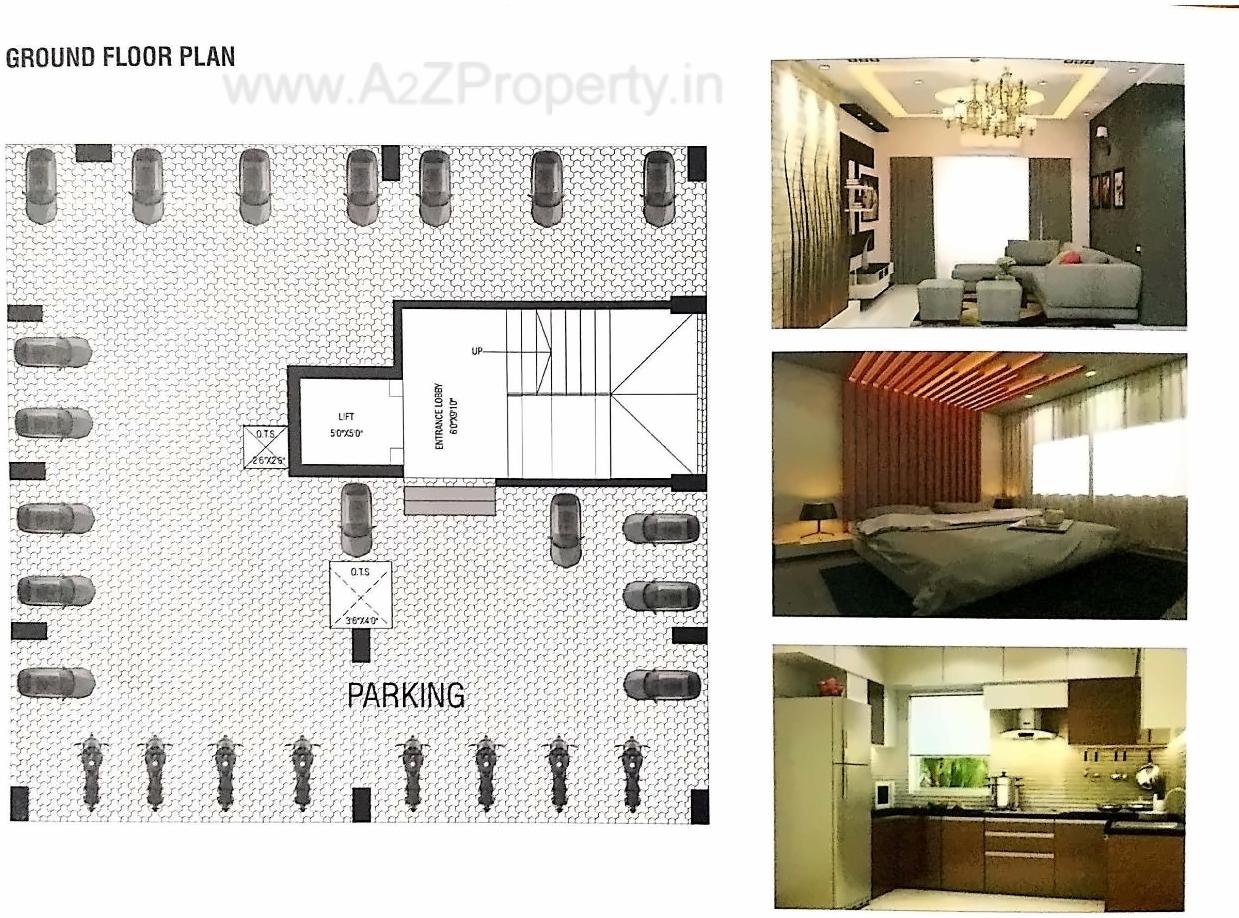 Layout of real estate project Shree Chamunda Apartment located at Chala, Valsad, Gujarat
