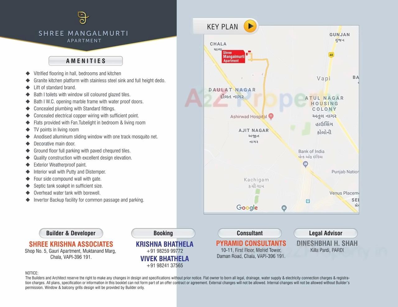  of real estate project Shree Mangal Murty Apartment located at Chala, Valsad, Gujarat