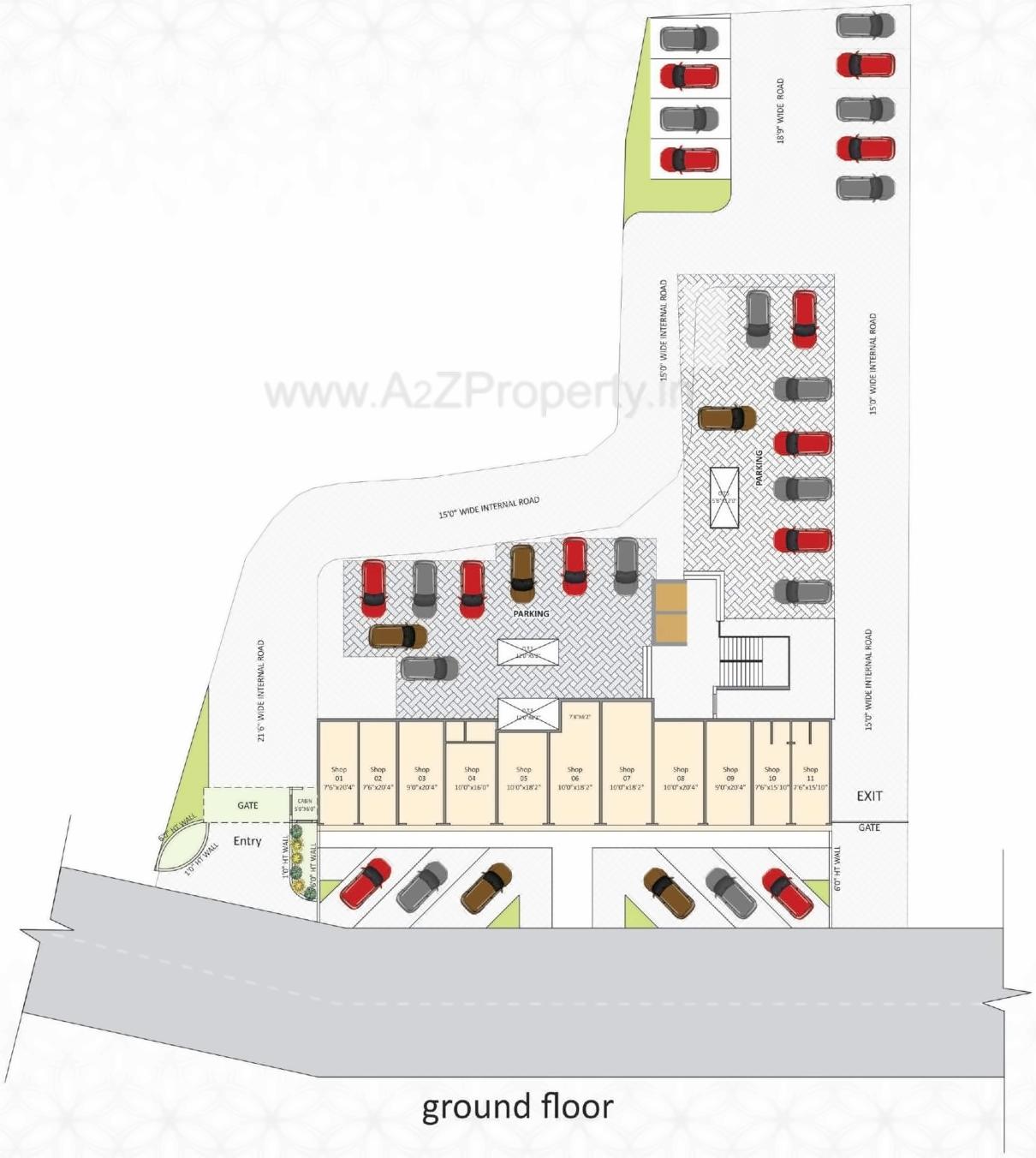 Layout of real estate project Shree Residency located at Valsad, Valsad, Gujarat