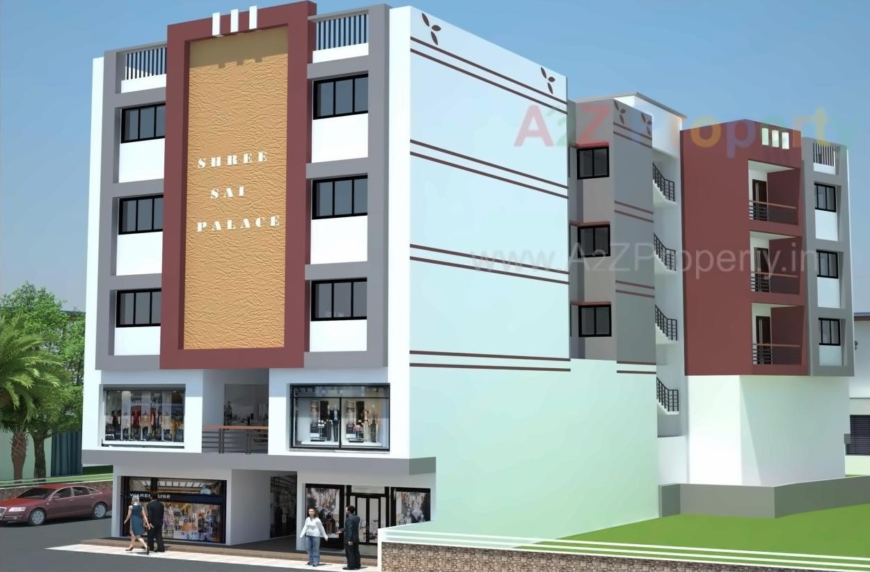 3D Elevation of real estate project Shree Sai Palace located at Umargam, Valsad, Gujarat
