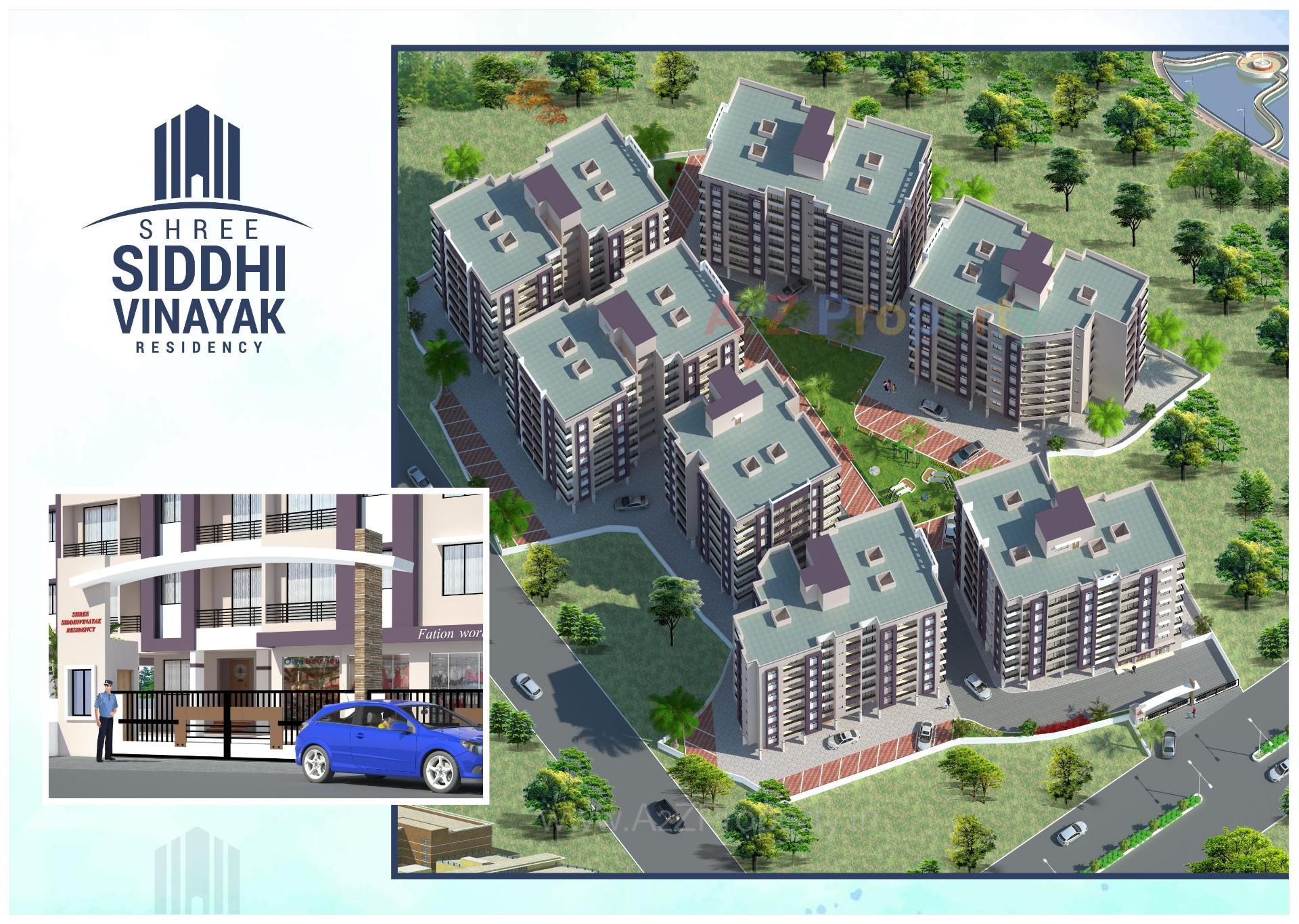 3D Elevation of real estate project Shree Siddhivinayak Residency located at Chala, Valsad, Gujarat