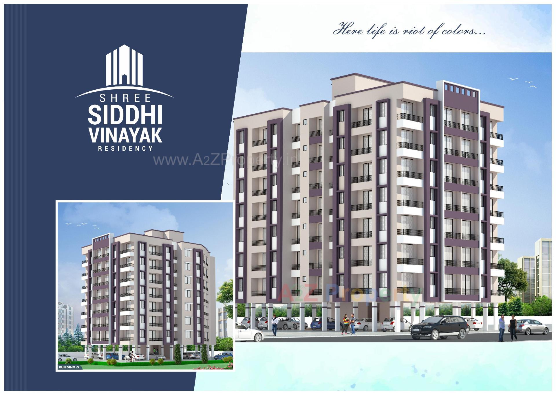 3D Elevation of real estate project Shree Siddhivinayak Residency located at Chala, Valsad, Gujarat