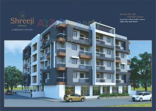 Elevation of real estate project Shreeji Avenue located at Abrama, Valsad, Gujarat