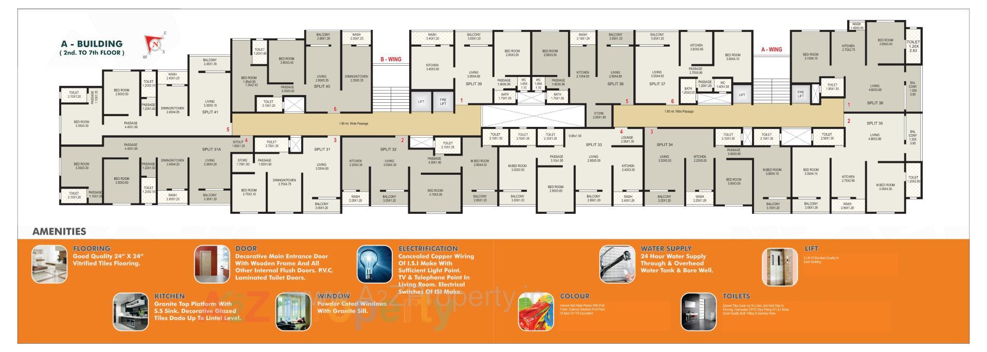 Layout of real estate project Shreeji Height located at Valsad, Valsad, Gujarat