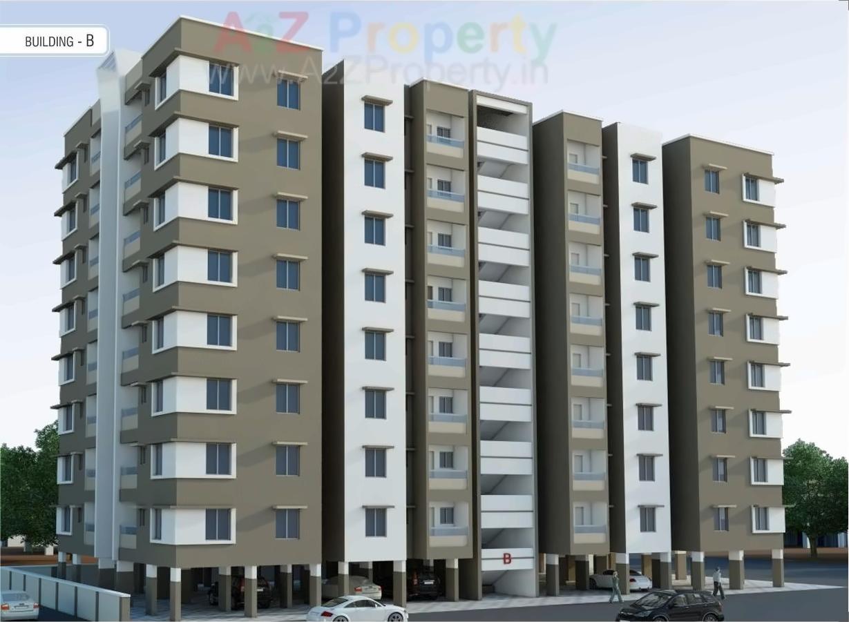 3D Elevation of real estate project Shri Odhavram Residency located at Abrama, Valsad, Gujarat