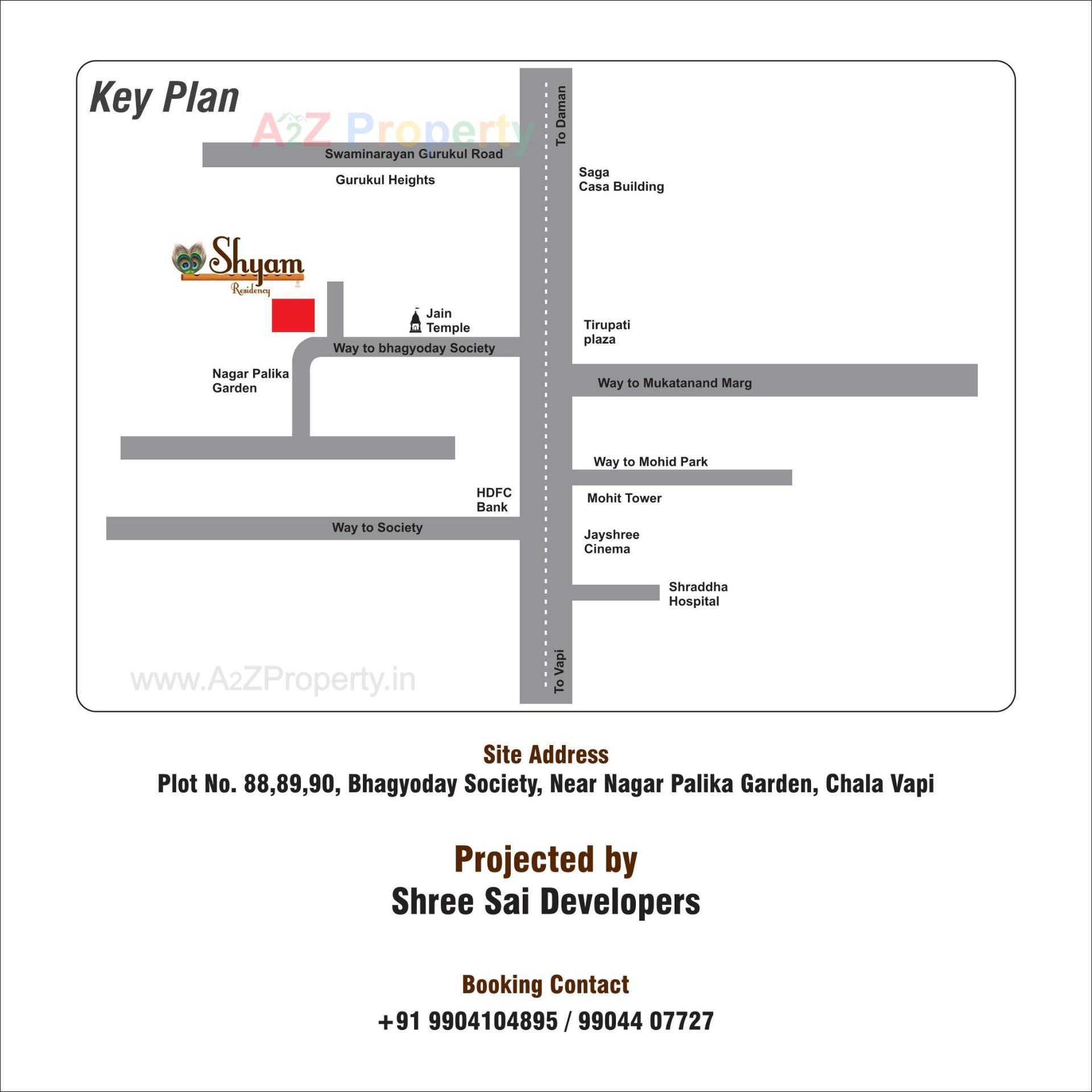  of real estate project Shyam Residency located at Chala, Valsad, Gujarat