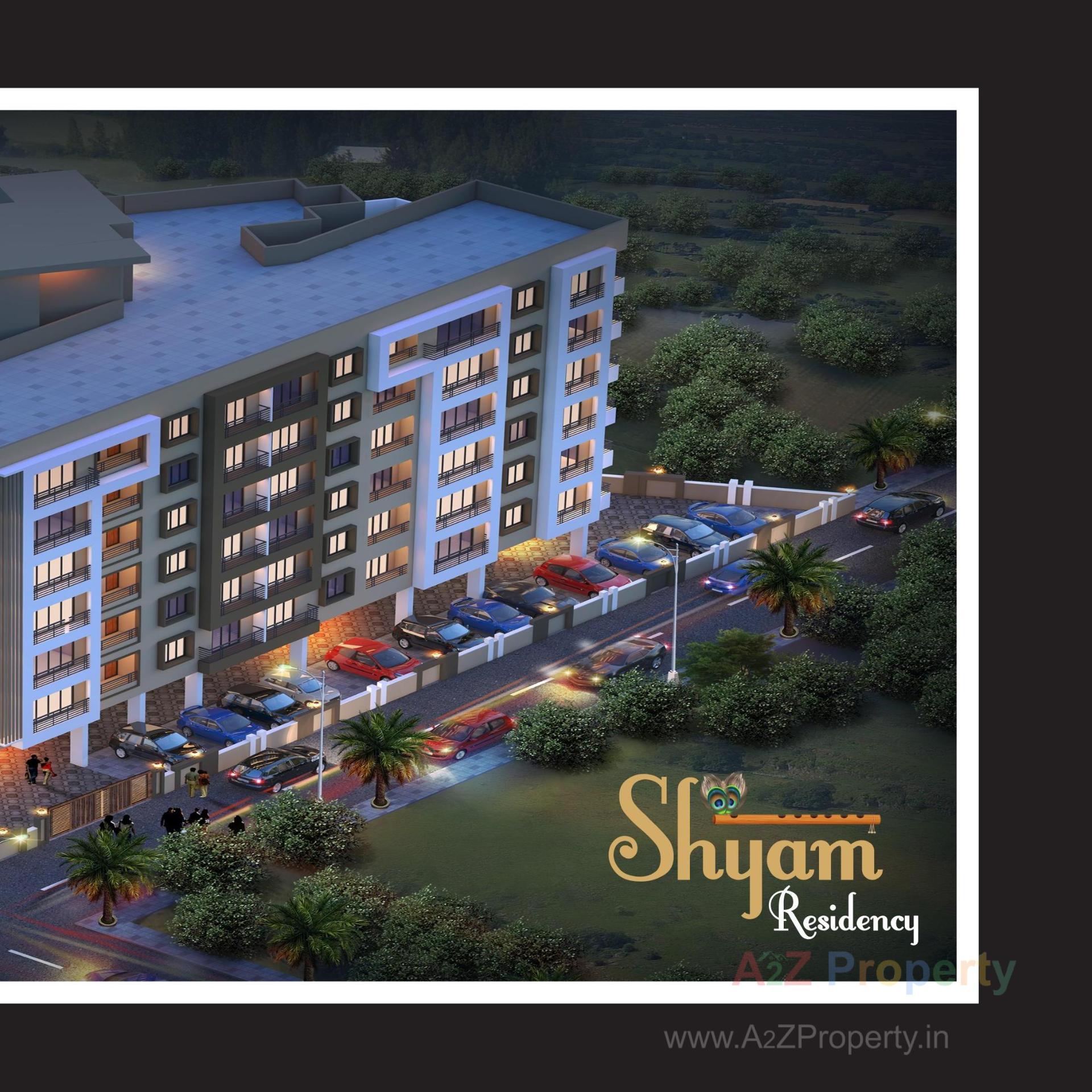 3D Elevation of real estate project Shyam Residency located at Chala, Valsad, Gujarat