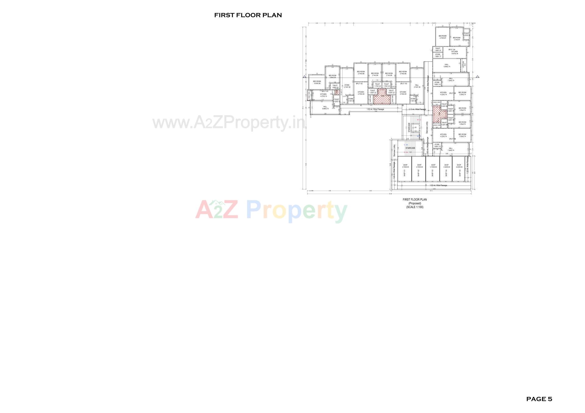 Layout of real estate project Shyam Residency located at Pardi, Valsad, Gujarat