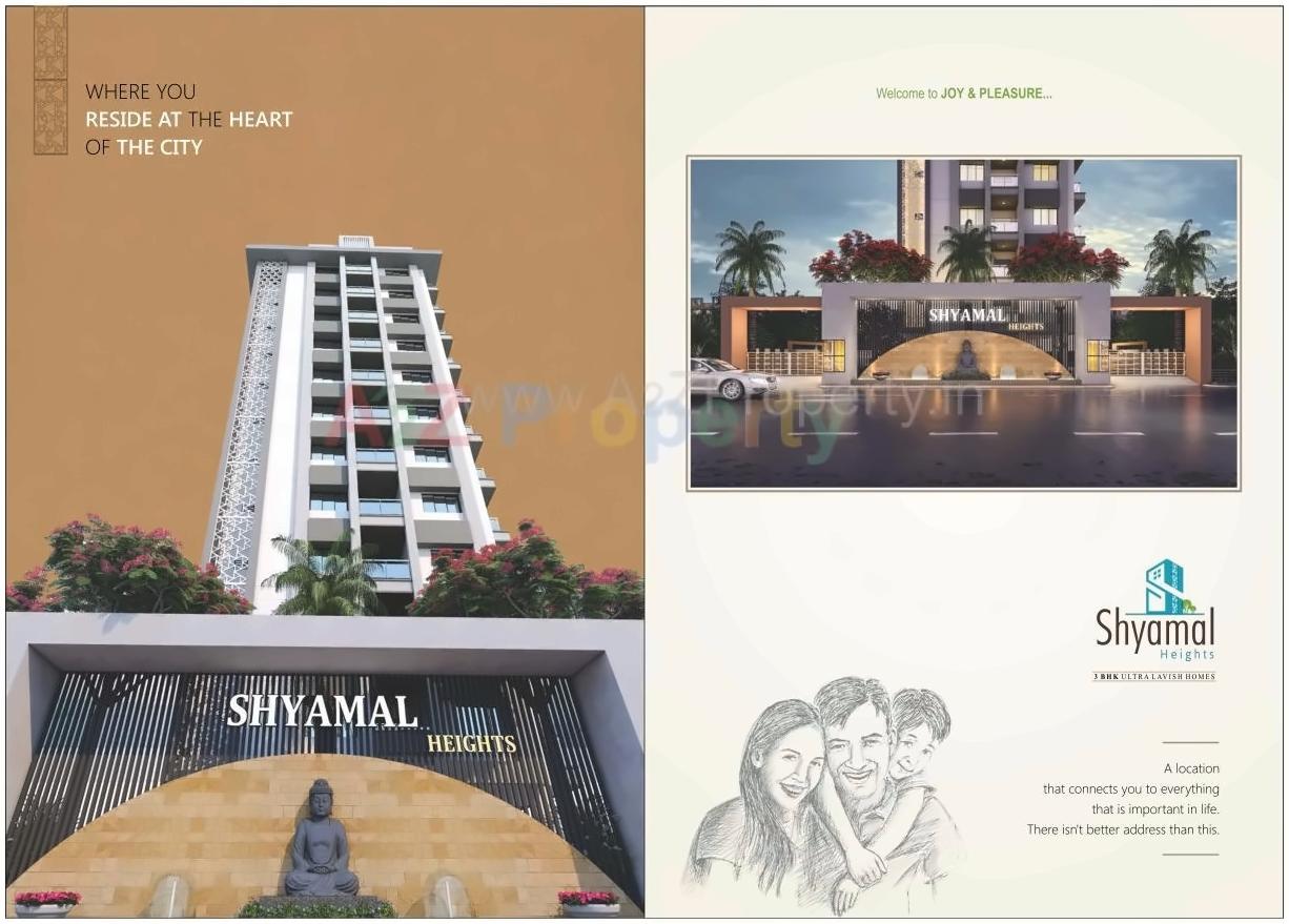 3D Elevation of real estate project Shyamal Heights located at Abrama, Valsad, Gujarat