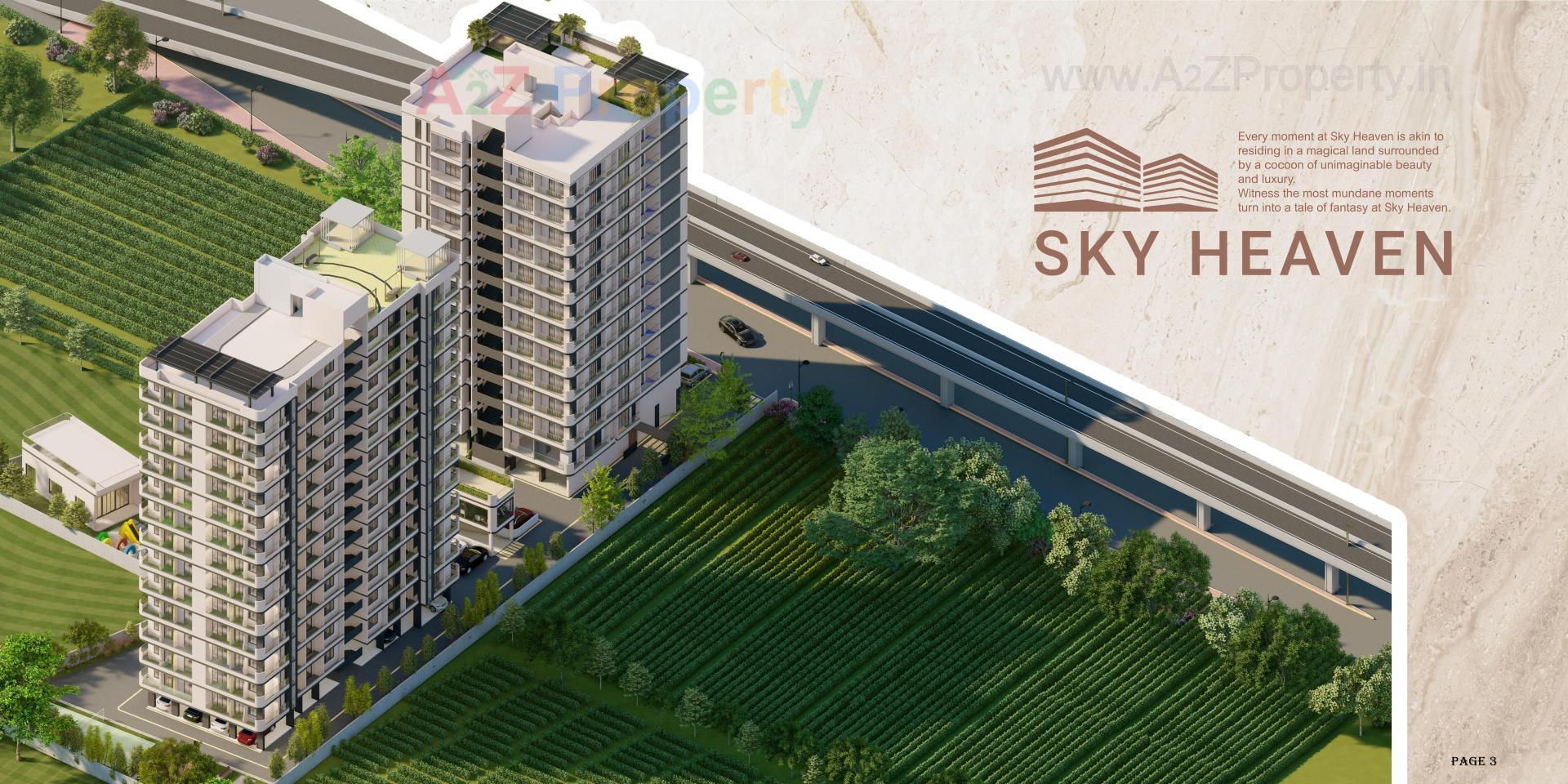 3D Elevation of real estate project Sky Heaven located at Vapi, Valsad, Gujarat