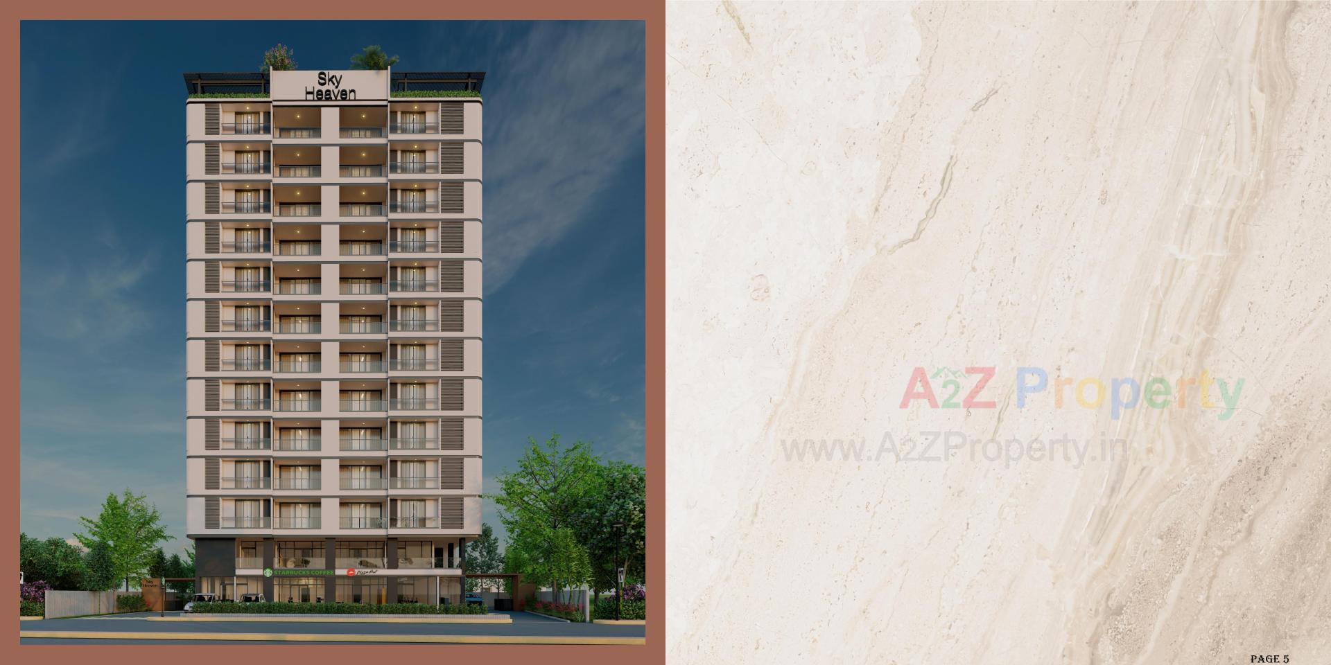 3D Elevation of real estate project Sky Heaven located at Vapi, Valsad, Gujarat