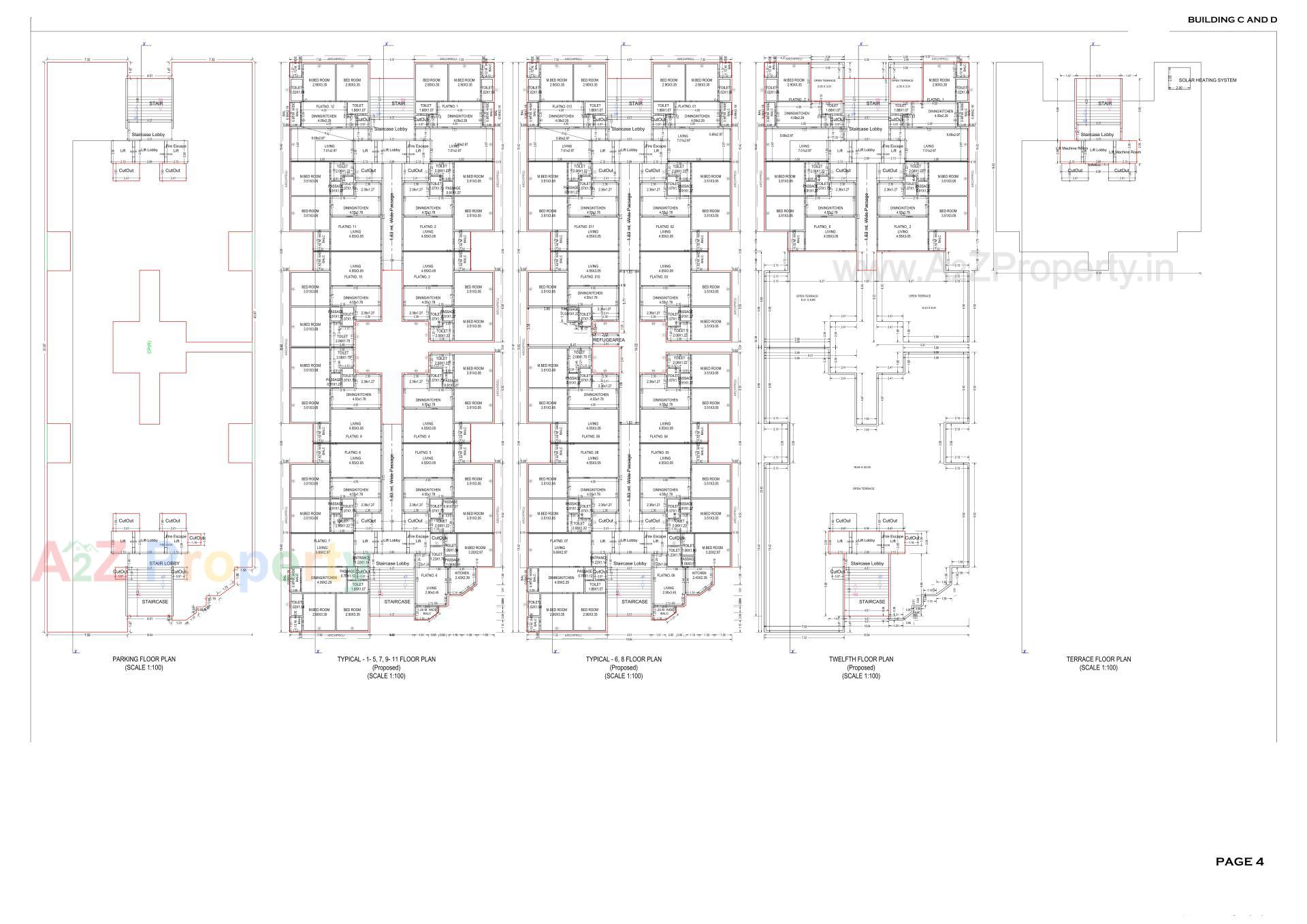 Layout of real estate project Sky Height located at Vapi, Valsad, Gujarat