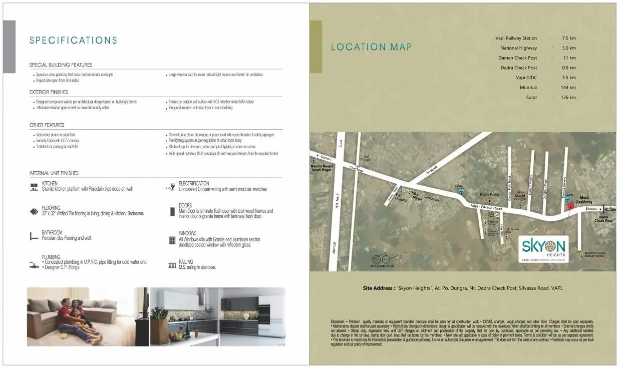  of real estate project Skyon Heights located at Dungra, Valsad, Gujarat