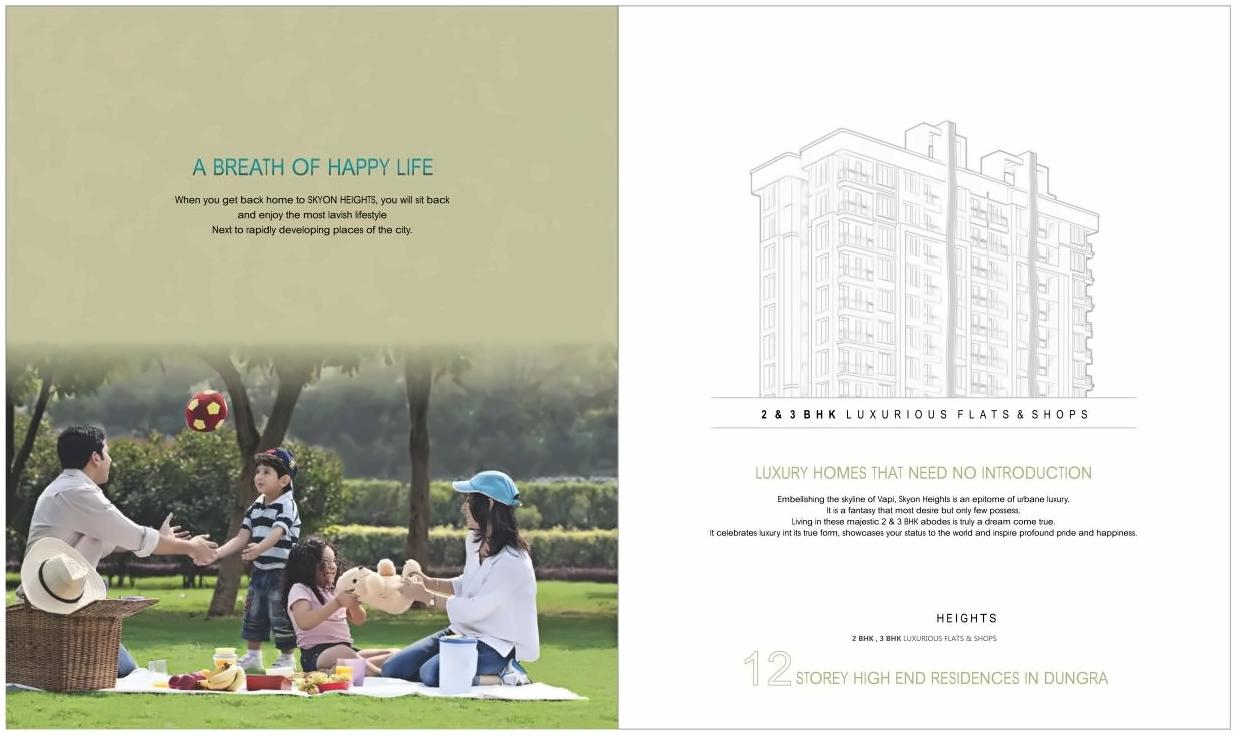  of real estate project Skyon Heights located at Dungra, Valsad, Gujarat