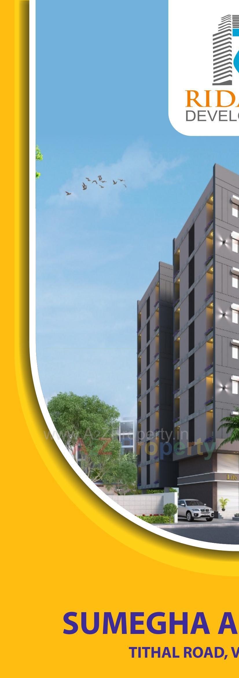 3D Elevation of real estate project Sumegha Apartment located at Valsad, Valsad, Gujarat