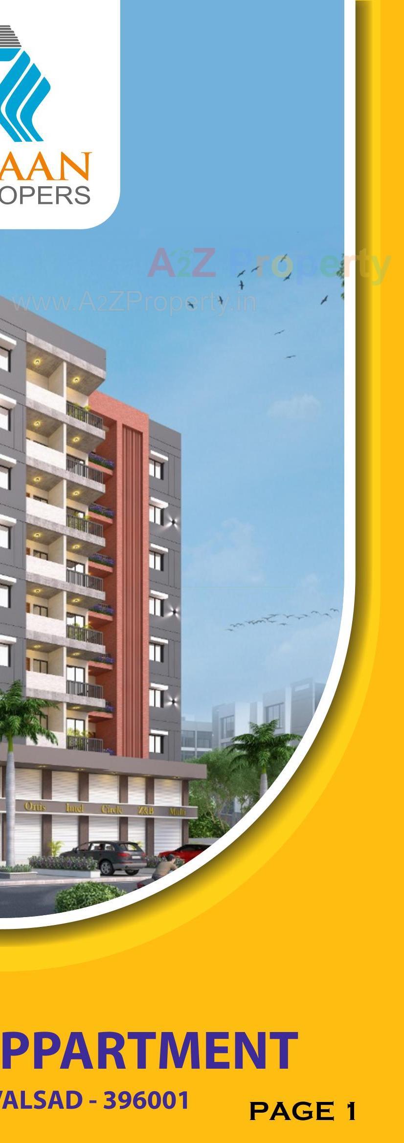 3D Elevation of real estate project Sumegha Apartment located at Valsad, Valsad, Gujarat
