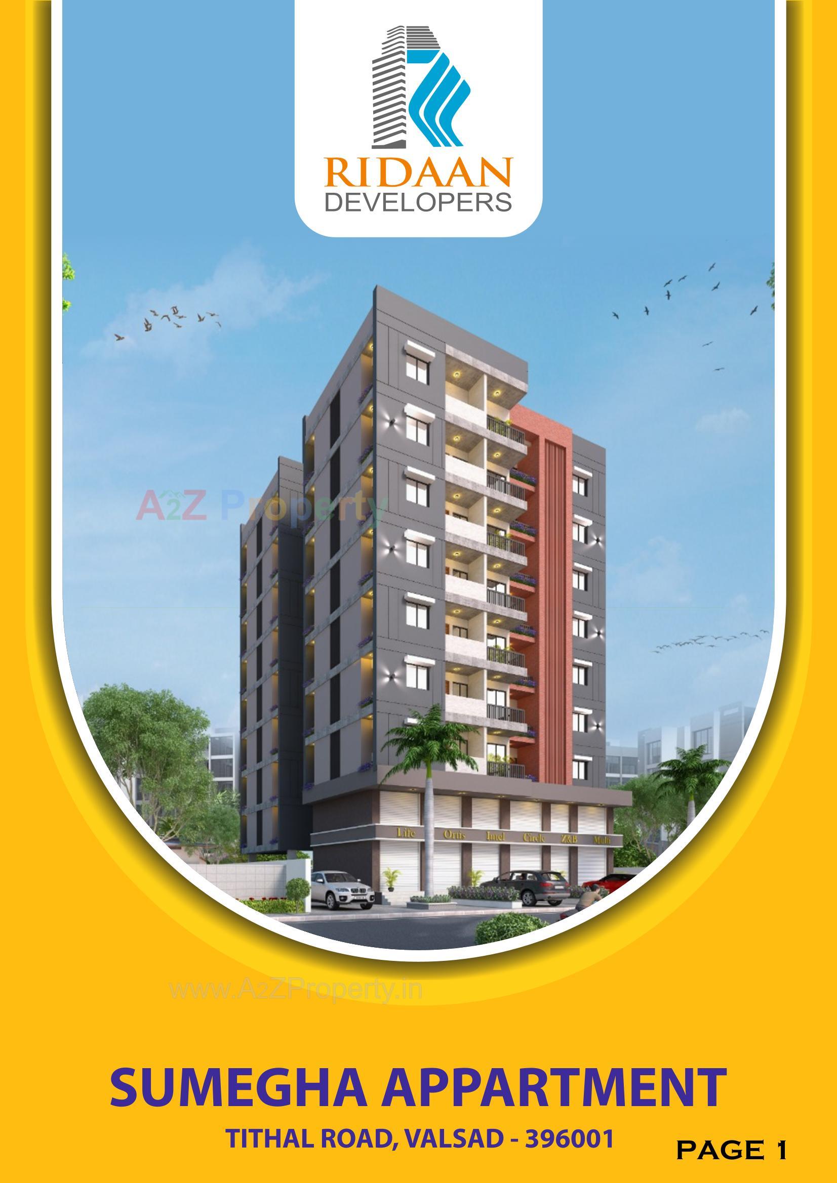 3D Elevation of real estate project Sumegha Apartment located at Valsad, Valsad, Gujarat