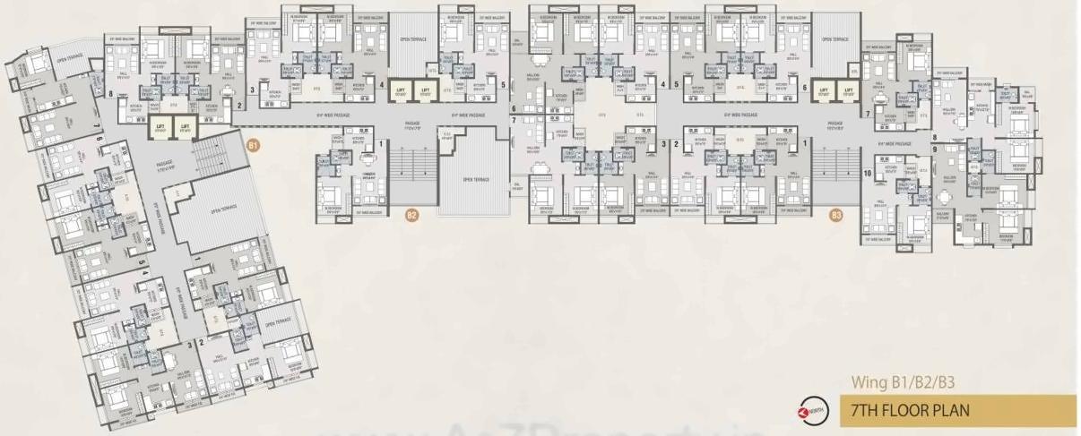 Layout of real estate project Sun Avenue Residency located at Vapi, Valsad, Gujarat