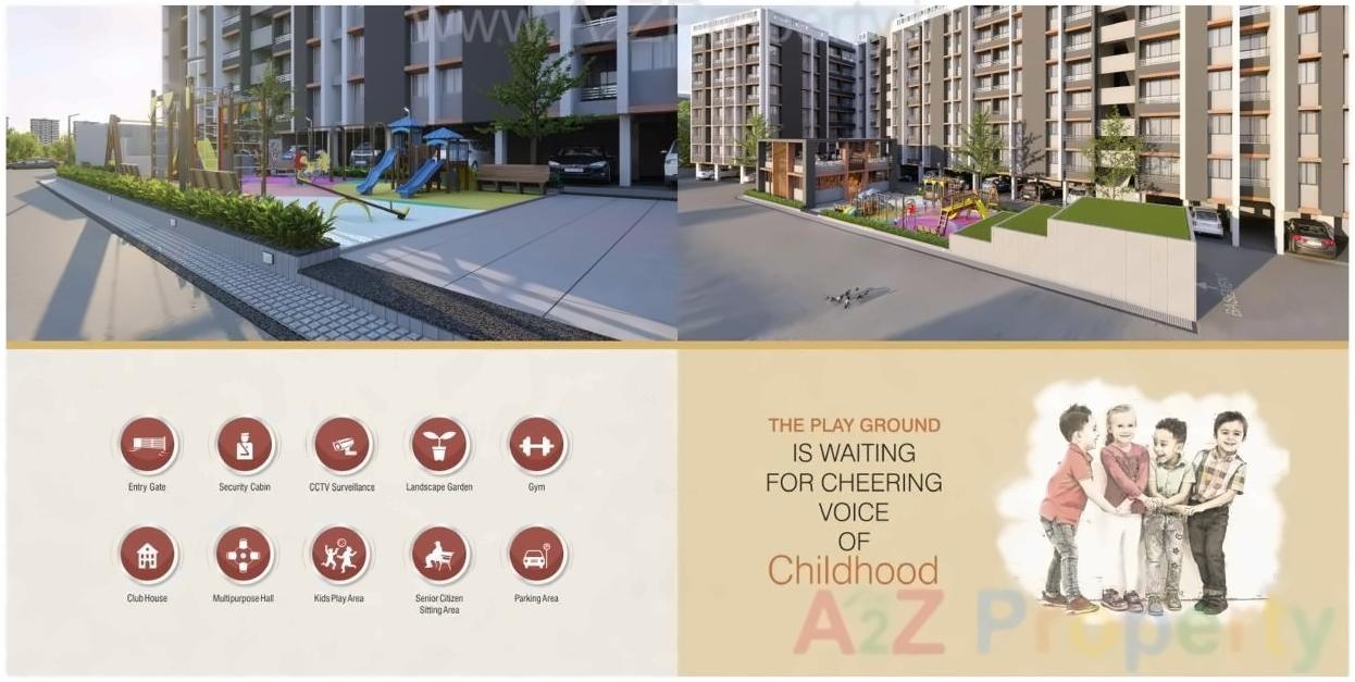 3D Elevation of real estate project Sun Avenue Residency located at Vapi, Valsad, Gujarat