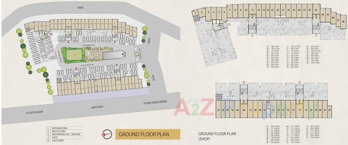Layout of real estate project Sun Avenue Residency located at Vapi, Valsad, Gujarat