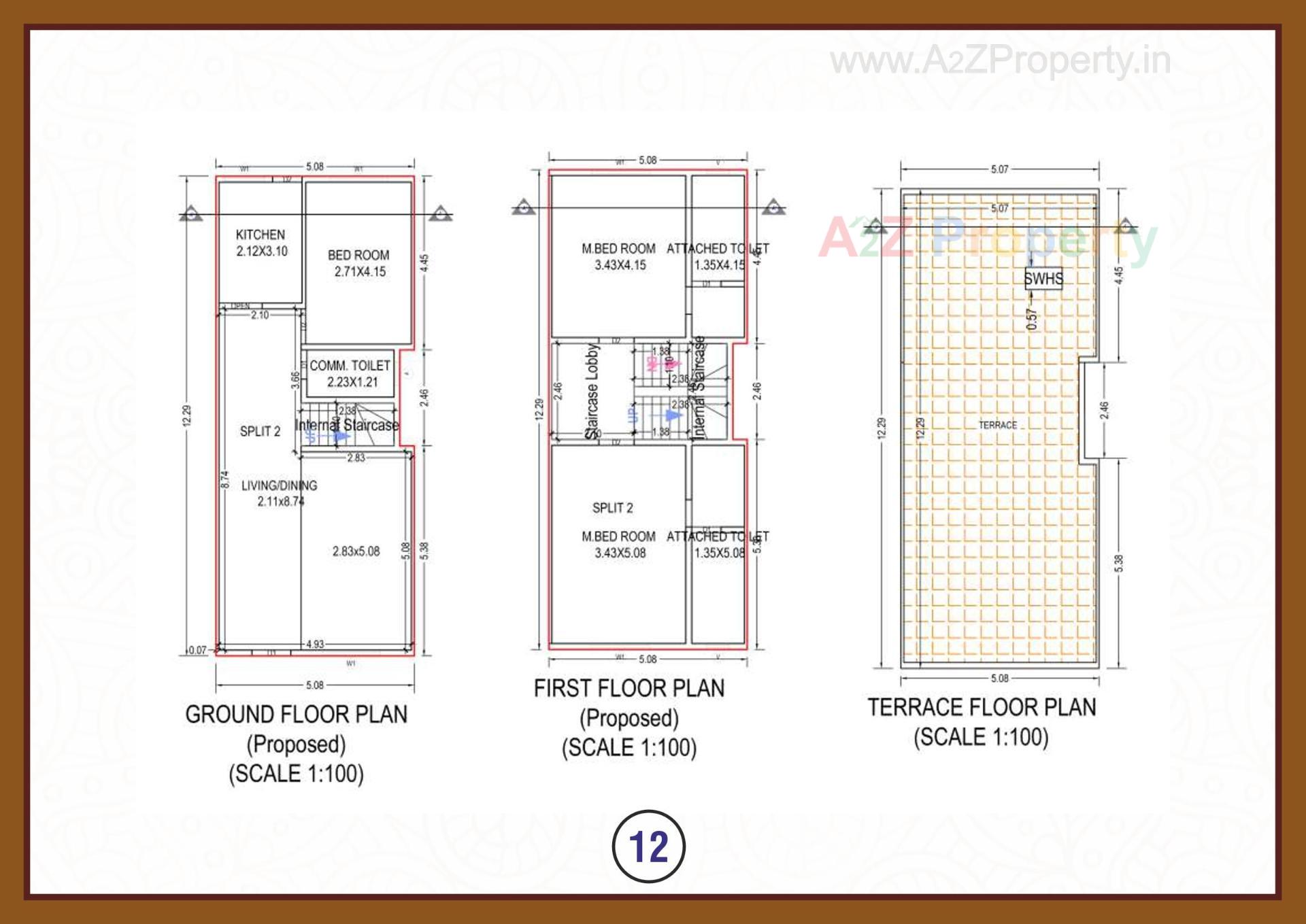 Layout of real estate project Sun City located at Umargam, Valsad, Gujarat