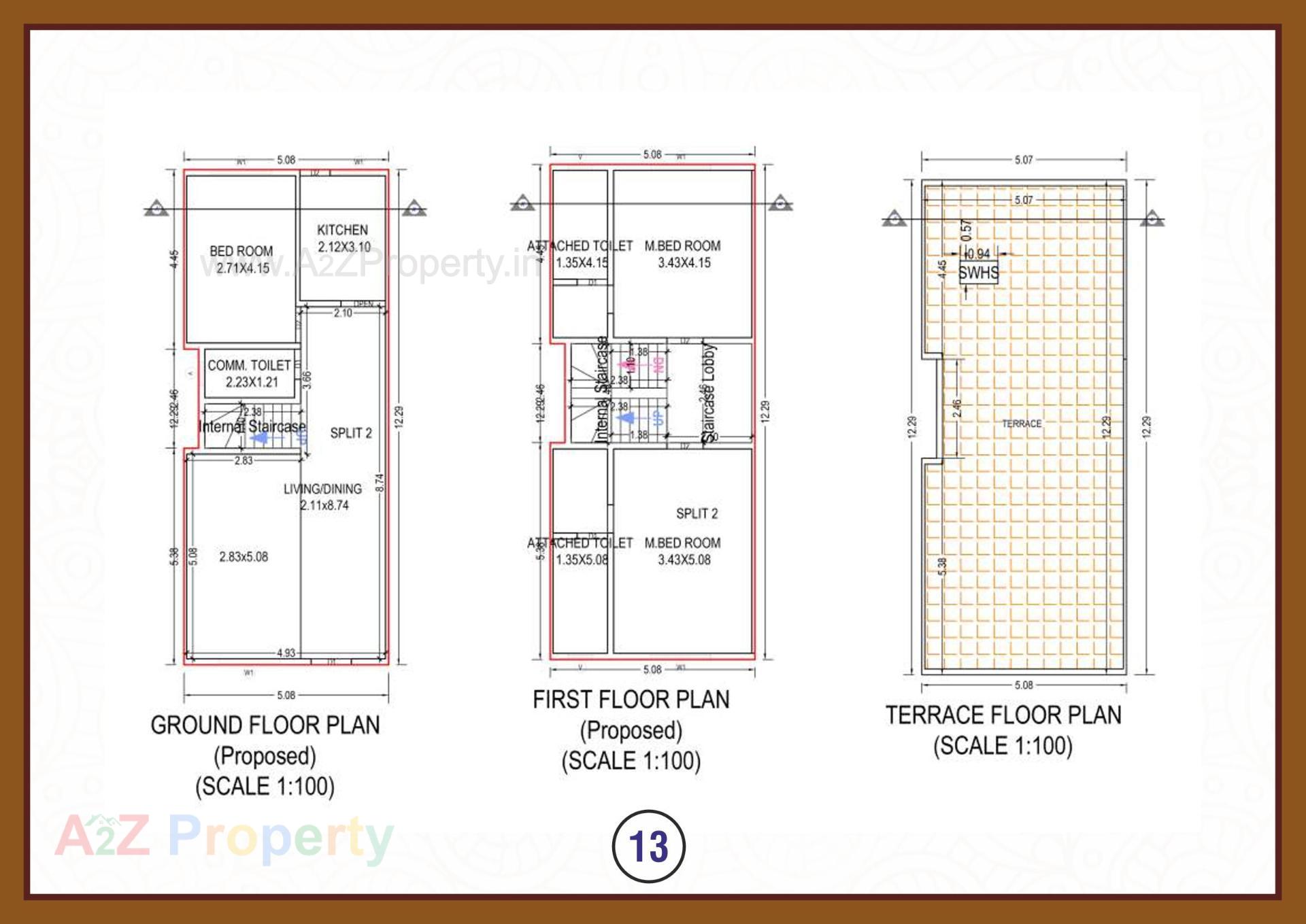 Layout of real estate project Sun City located at Umargam, Valsad, Gujarat