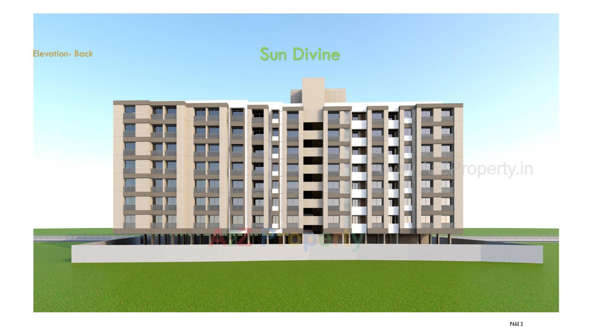 3D Elevation of real estate project Sun Divine located at Vapi, Valsad, Gujarat