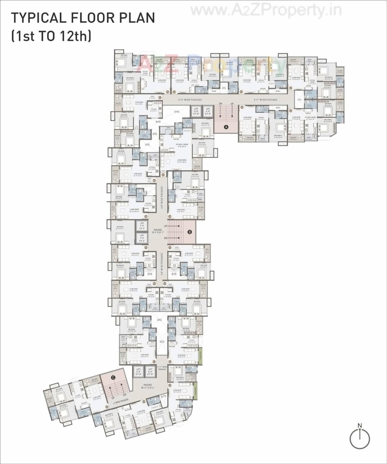 Layout of real estate project Sun Enclave located at Vapi, Valsad, Gujarat