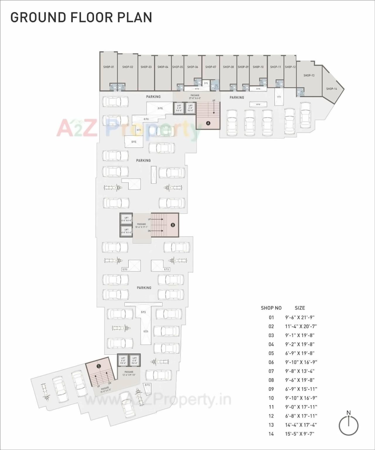 Layout of real estate project Sun Enclave located at Vapi, Valsad, Gujarat