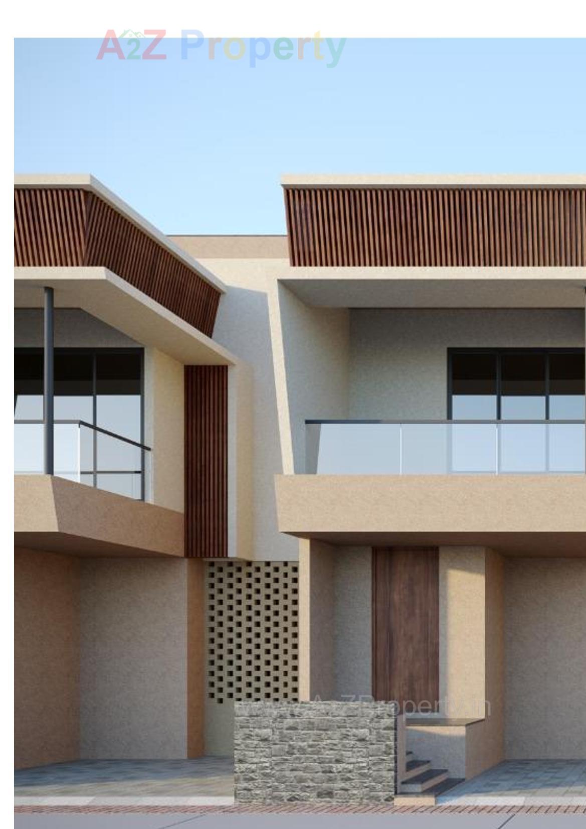 3D Elevation of real estate project Sun Flora located at Chala, Valsad, Gujarat