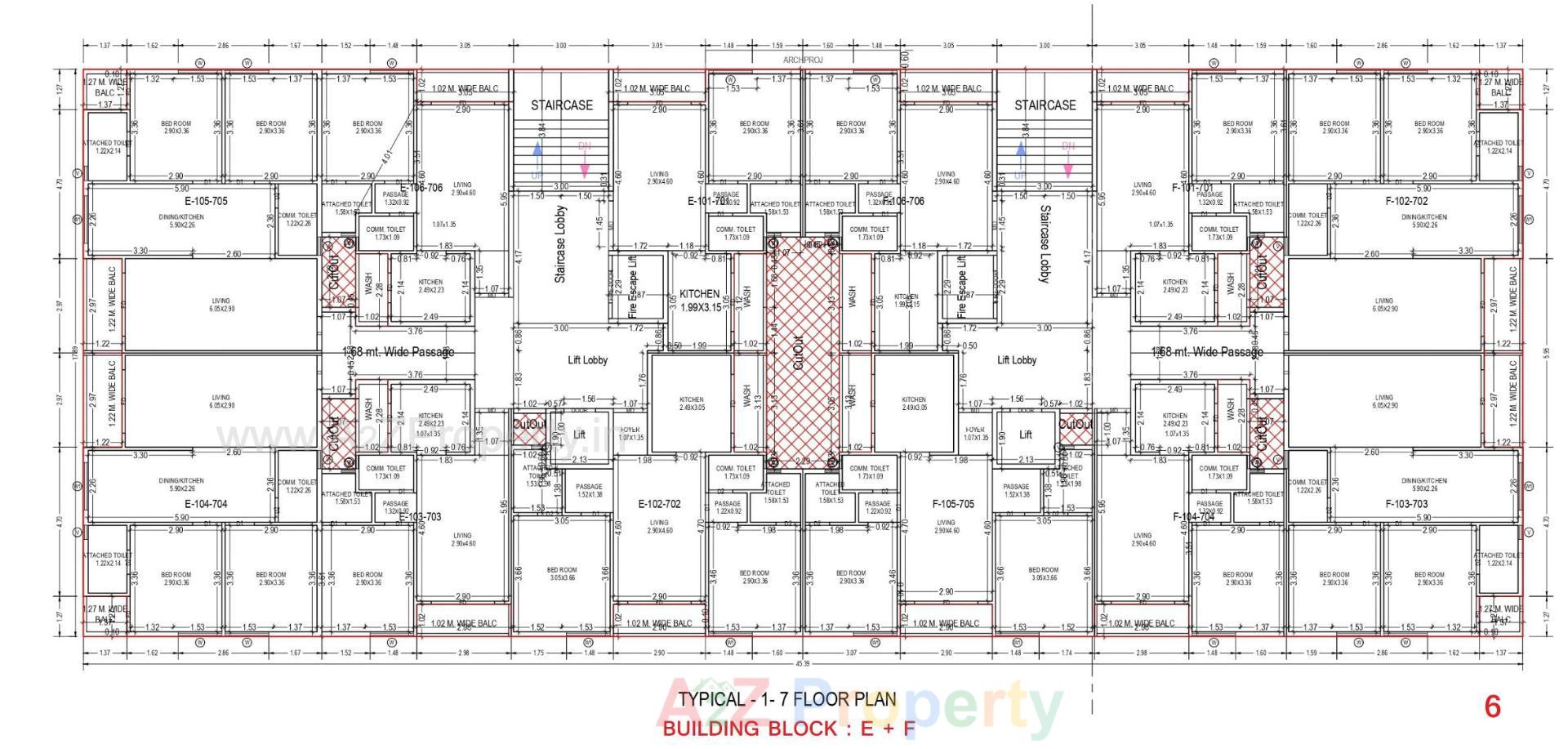 Layout of real estate project Sun Serenity located at Dungra, Valsad, Gujarat
