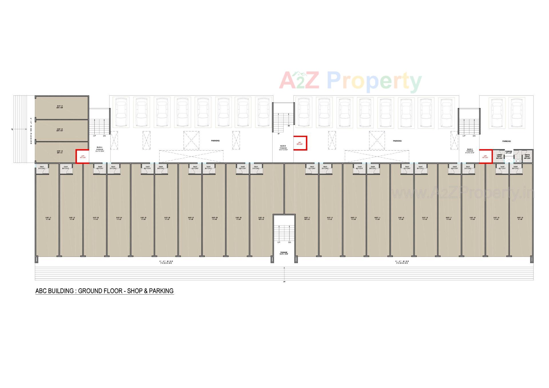 Layout of real estate project Sun Signature located at Dungra, Valsad, Gujarat