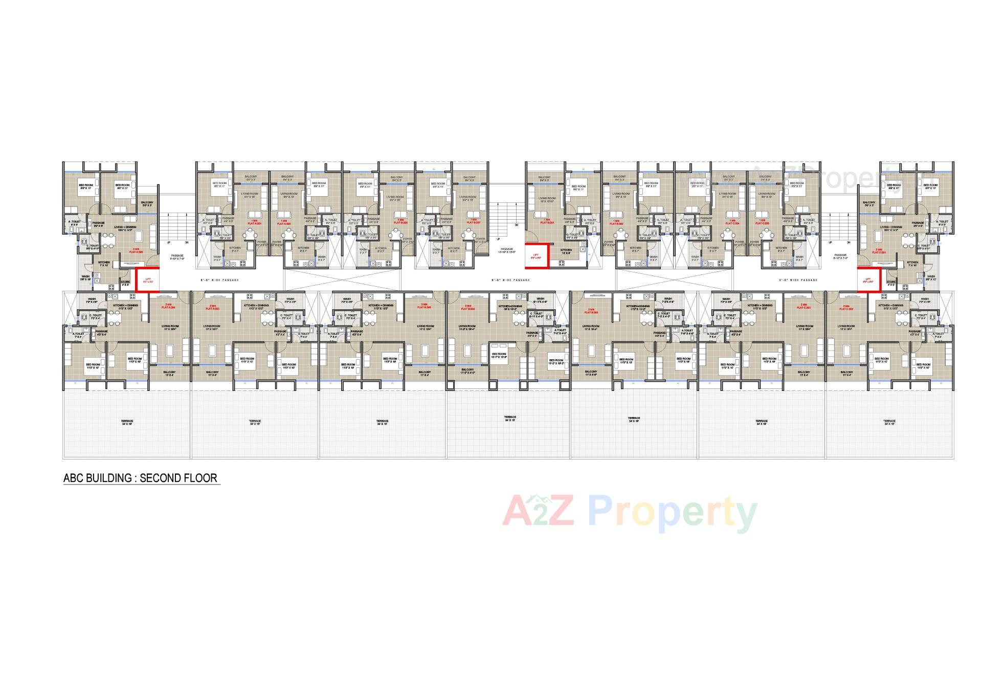 Layout of real estate project Sun Signature located at Dungra, Valsad, Gujarat