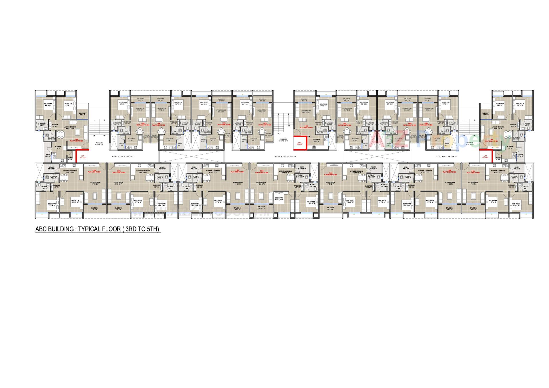 Layout of real estate project Sun Signature located at Dungra, Valsad, Gujarat