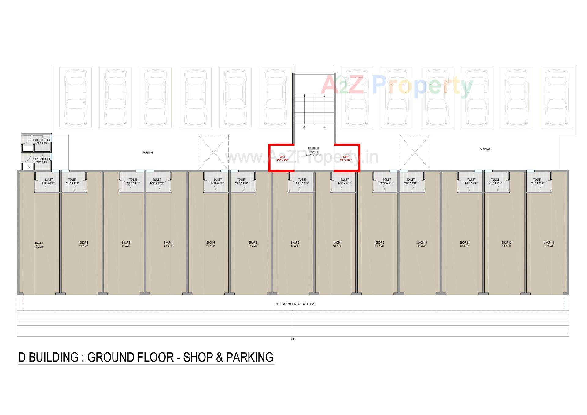 Layout of real estate project Sun Signature located at Dungra, Valsad, Gujarat