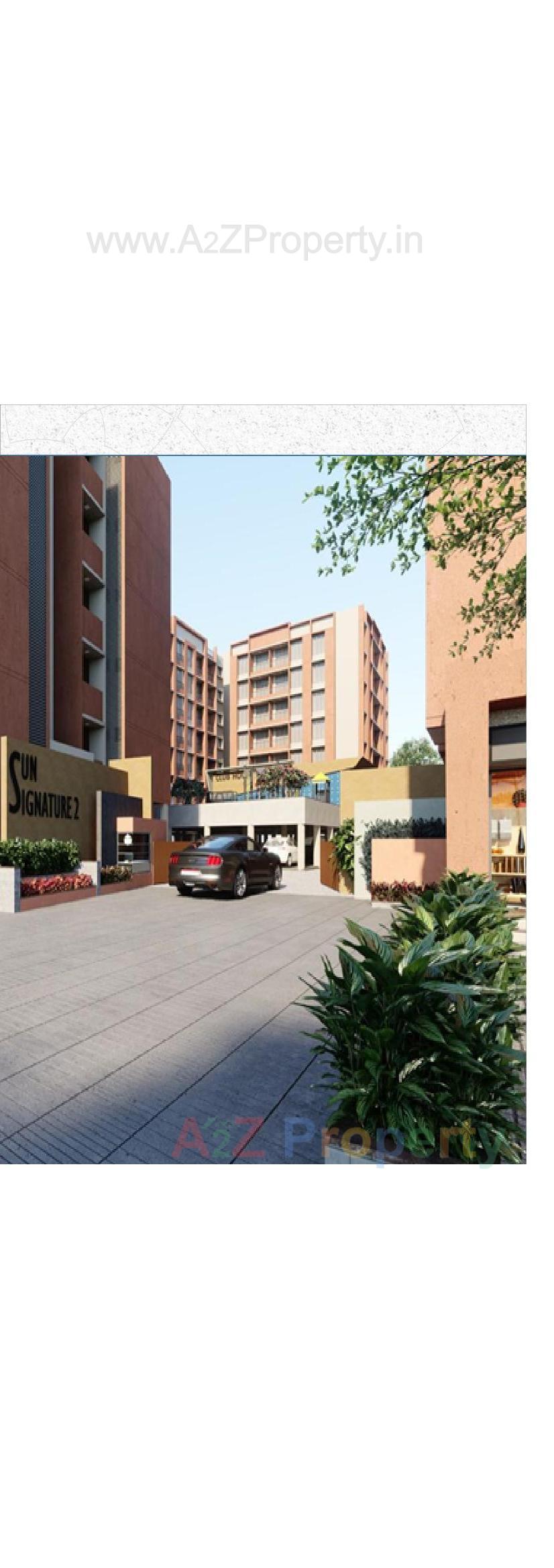 3D Elevation of real estate project Sun Signature located at Dungra, Valsad, Gujarat