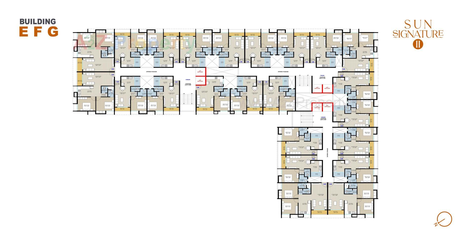 Layout of real estate project Sun Signature located at Dungra, Valsad, Gujarat