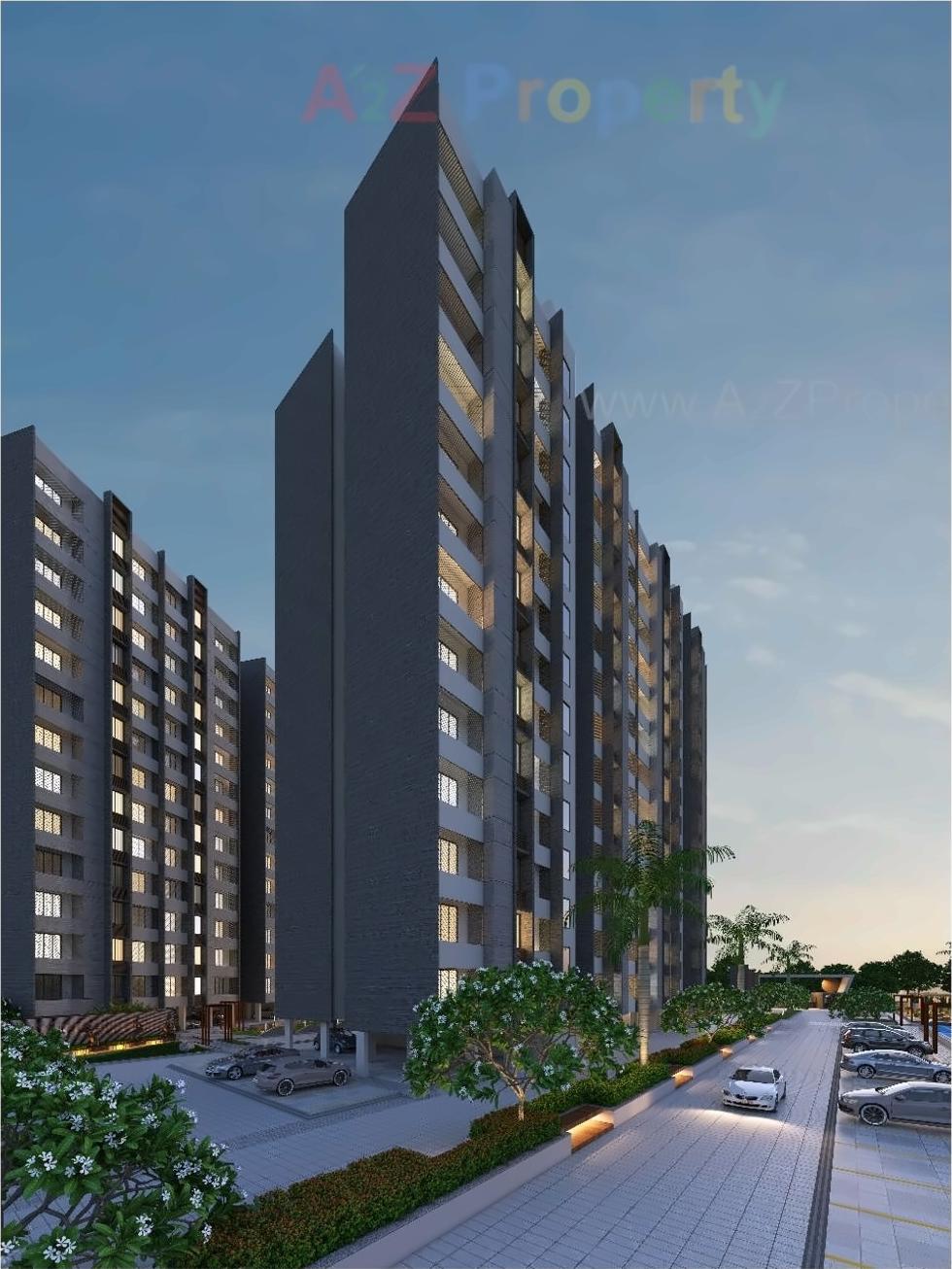 3D Elevation of real estate project Sun Signature located at Dungra, Valsad, Gujarat