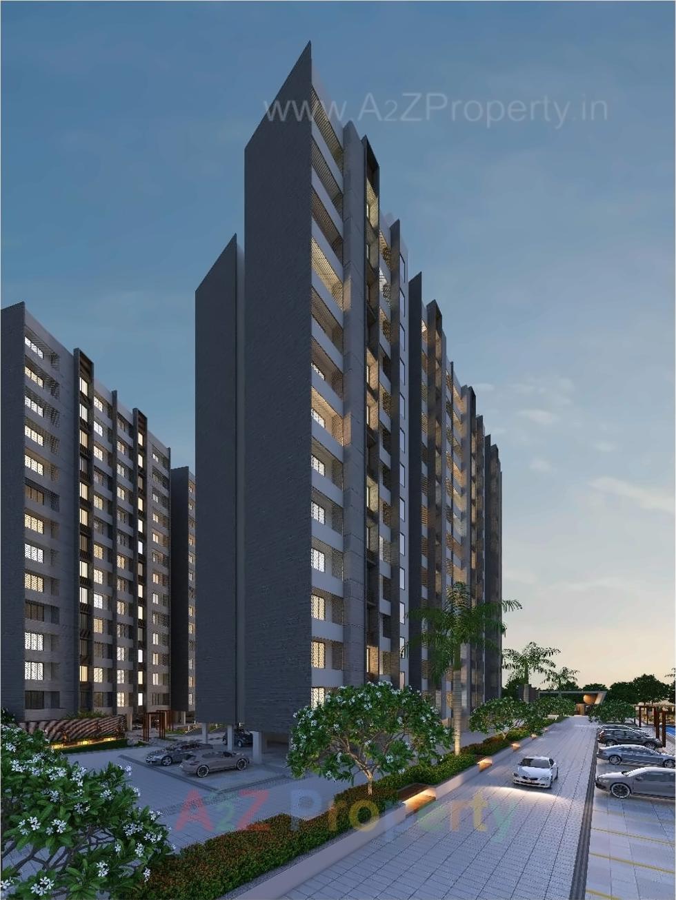 3D Elevation of real estate project Sun Signature located at Dungra, Valsad, Gujarat