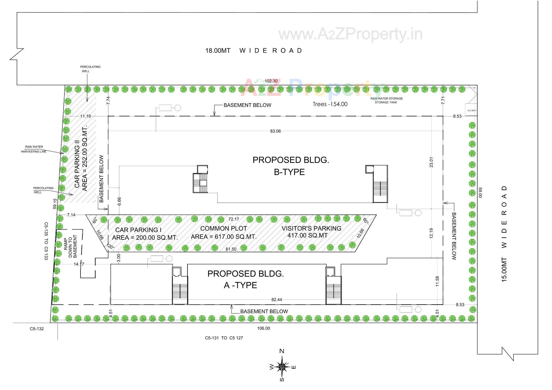 Layout of real estate project Sun Trade Center located at G-i-d-c--estate, Valsad, Gujarat