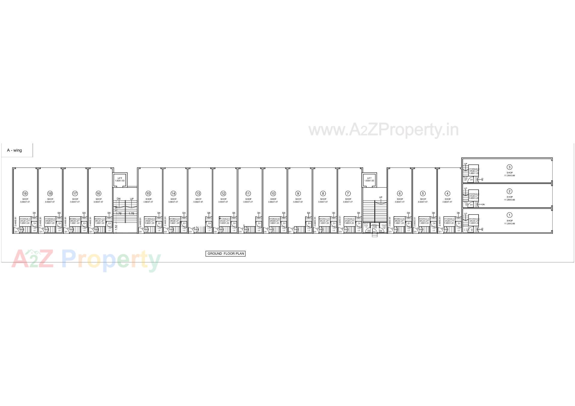 Layout of real estate project Sun Trade Center located at G-i-d-c--estate, Valsad, Gujarat